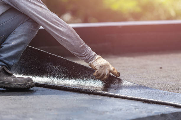 Professional Crawl Space Encapsulation technician working in Worthville, KY
